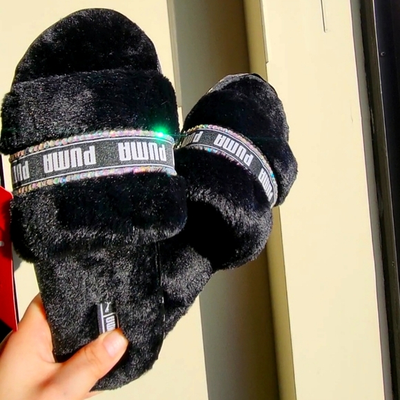 custom bling fluff slides - Picture 1 of 7